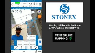 Collecting utility data with the Stonex S700A GNSS Receiver.