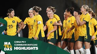 CommBank Matildas v China PR | Highlights | International Friendly | Sydney