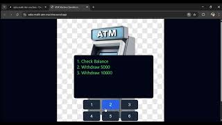 🔷 Project TitleProfessional ATM Machine Simulation Using HTML, CSS & JavaScript