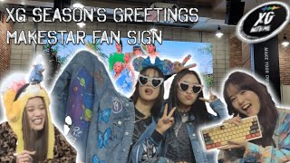 XG Season's Greetings MAKESTAR Fan Sign 엑스지