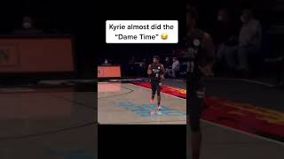 Kyrie Almost Did The “Dame Time” tiktok nbamemes official