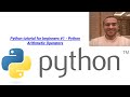 Python tutorial for beginners #1 - Python Arithmetic Operators
