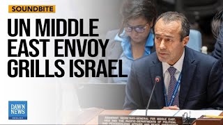 Palestine: Death toll continues to mount - UN Security Council briefing | Dawn News English