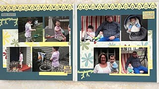 Scrapbook with Me! 2 Page Layout - Easter Theme