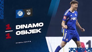 DINAMO HIGHLIGHTS | GNK Dinamo 1:1 NK Osijek | Podjela bodova i sjajan pogodak Petkovića