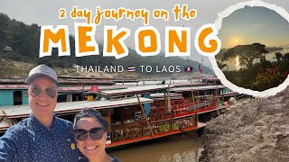 Slow boat from Thailand 🇹🇭 to Laos 🇱🇦