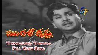 Yekkadaunna Yemainaa Full Video Song | Murali Krishna | ANR | Jamuna | SV Ranga Rao | ETV Cinema