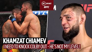 "I need to knock Colby out!" Khamzat Chimaev on UFC 273 war with Burns and Colby Covington
