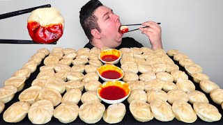 100 NUCLEAR FIRE SPICY DUMPLINGS • Mukbang \u0026 Recipe