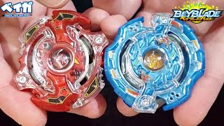 STORM SPRIGGAN .K.U vs JAIL JORMUNGAND .I.Cy - Beyblade Burst ベイブレードバースト