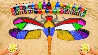 How to make Rainbow Dragonfly with Orbeez, Coca Cola, Fanta, 7up, Mtn Dew vs Mentos & Popular Sodas