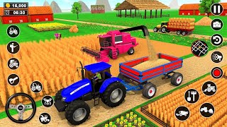 Real Tractor Driving Simulator | Harvester Tractor Farming Simulator 2023 - Gameplay