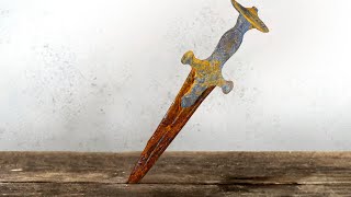 Rusty Old Dagger Restoration - Amazing Knife