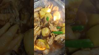 আজকে মজা করে রান্না করলাম মুরগির মাংস|Today I cooked chicken for fun #food #shorts #video