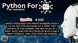 Learn Python Loops with FizzBuzz | Step-by-Step Coding Challenge | Question 002