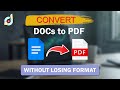 How to Convert Google Docs to PDF Without Losing Format