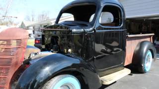 WeBe Autos Reviews a 1937 International D2 Pick Up Project~350 Crate Motor