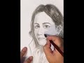 水墨人物素描 美女 ink portrait sketch beautiful girl drawing portrait sketch artwork ink painting