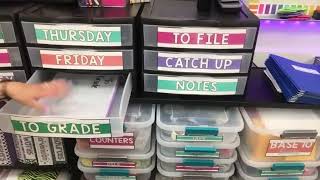 Organization for my Abeka 1st and 2nd grade classroom