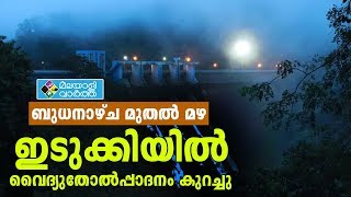 ഇടുക്കിയില്‍ ജലനിരപ്പ് 2387.70 അടി; വൈദ്യുതി ഉത്പാദനം കുറച്ചു