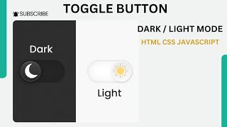 Toggle Button || HTML CSS JAVASCRIPT || With Full Source Code