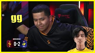 Bestplayer1 reaction after getting swept by ONIC