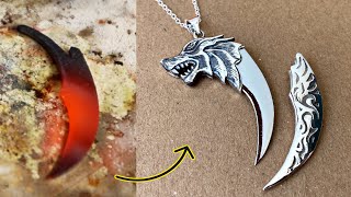 claw pendant making - make claw pendant with hidden knife
