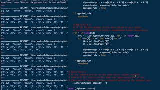 10 Playfair Cipher: Encryption with Rules #2, #3 and #4 in Python