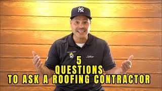 Carpenter’s touch| 5 Questions to ask BEFORE hiring a Roofing contractor.
