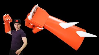 DIY Paper Giant GLOVES - Craft Ninja Weapon - THANOS INFINITY GAUNTLET