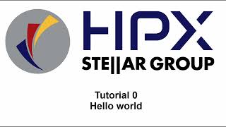 HPX - Hello World Tutorial