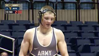 133lbs Matthew Schmitt (WVU) dec Lane Peters (Army)