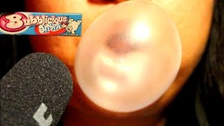 ASMR whisper chewing Bubblicious gum taste test