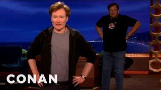 Scraps: Andy Glares Impatiently At Conan | CONAN on TBS