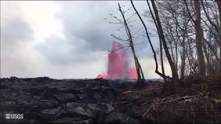 Kīlauea Volcano — Fissure 8 Overflight