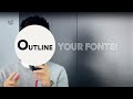 How to outline your font for print | illustrator tutorial |