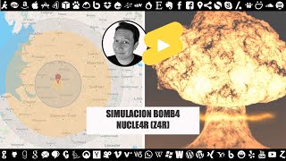 Simulación Bomb4 Nucle4r Z4r #bomba #bombanuclear #nuclear #rusia #guerra #fyp #tecnologia #shorts