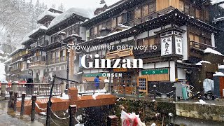 JAPAN TRAVEL VLOG| Winter getaway to Yamagata| Exploring Ginzan Onsen, Zao monst