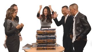 Canada Reads 2019 panellists compete in a Book Jenga Q&A challenge
