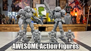 3D Printed Combat Creatures Highly Articulated Animal Warrior Action Figures Review!