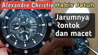 Jam Alexandre Christie rontok jarum menit habis jatuh || Servis Jamlancar