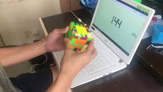 7x7x7 single: 2:54.40 using Hays7M (Written review)