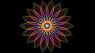 Hypnotic Python Spirograph: Drawing Perfect Shapes #pythonturtle #coding #viral #flowerart #python