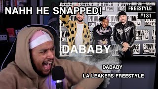 DID HE GO OFF??     DaBaby Freestyles Gunna's Pushin P With 2 Piece L A  Leakers [FIRST REACTION]