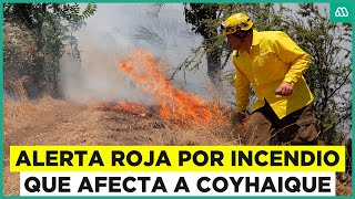 Senapred mantiene la Alerta Roja por incendio en Coyhaique