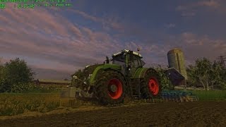 Farming Simulator 2013 Ploughing with Fendt 936 and Rabe