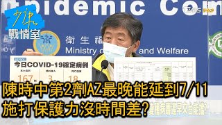 陳時中第2劑AZ最晚能延到7/11 施打保護力沒時間差? 少康戰情室 20210616