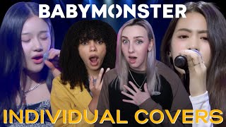 COUPLE REACTS TO BABYMONSTER | ALL INDIVIDUAL COVERS