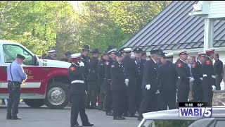 Community members pay tribute to fallen firefighter in Belfast