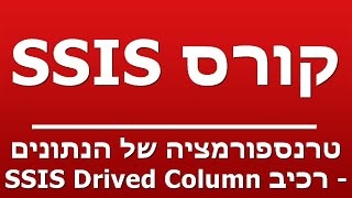 טרנספורמציה של הנתונים - רכיב SSIS Drived Column